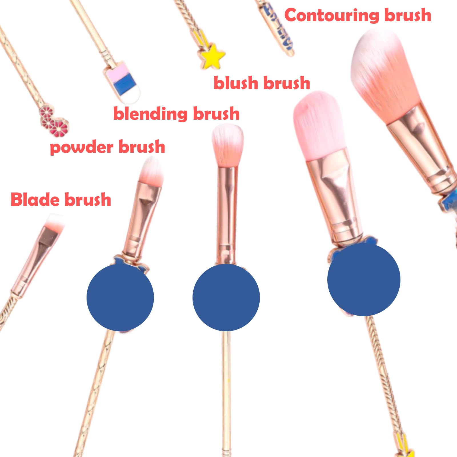 TYXHXTF 5 Pcs Brush Set, Makeup Brushes, Synthetic Bristle, Foundation Brush, Concealer Brush, Brush Kit - Image 4