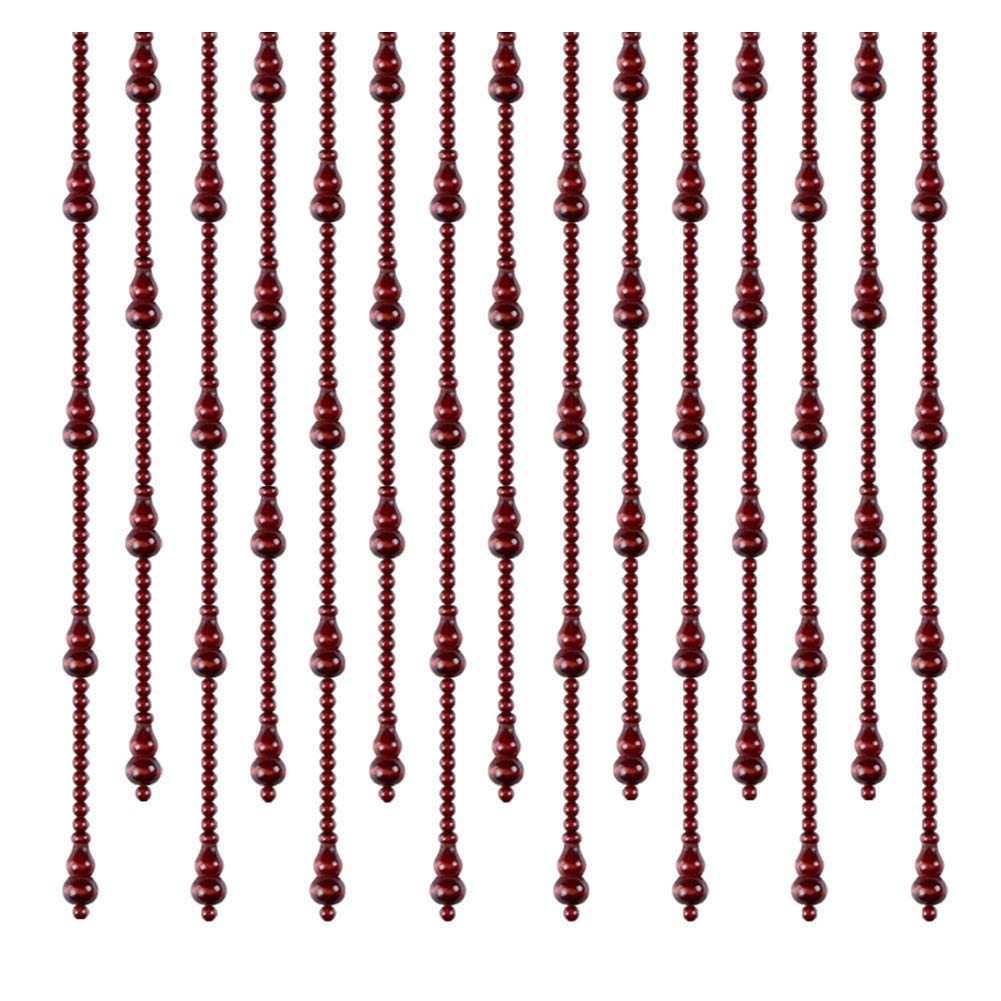 Rideau de perles de bois pour habiller le passage de porte du salon