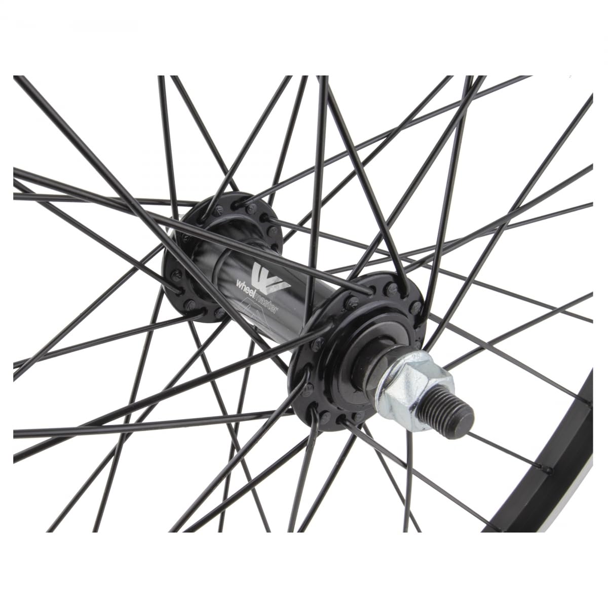 Wheel Master Front Bicycle Wheel 24 x 1.75 36H, Alloy, Bolt On, Black