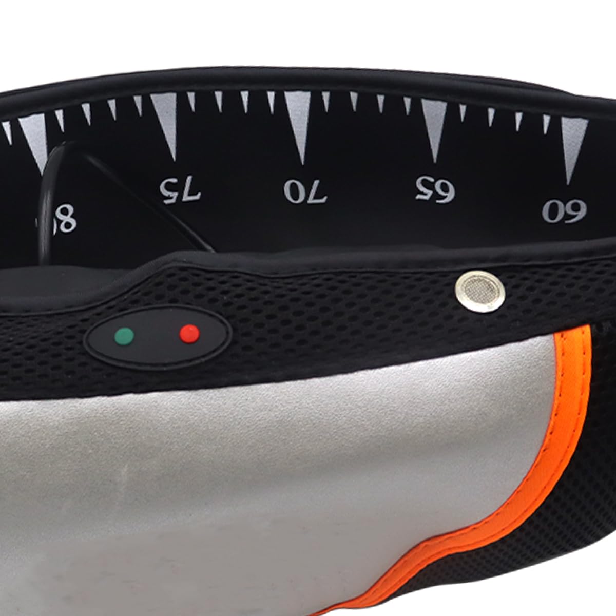 Riven Cinturón de masaje multifuncional con motor de vibración y controlador de calor de 3 niveles para abdomen, brazos, glúteos y muslos (130 cm).