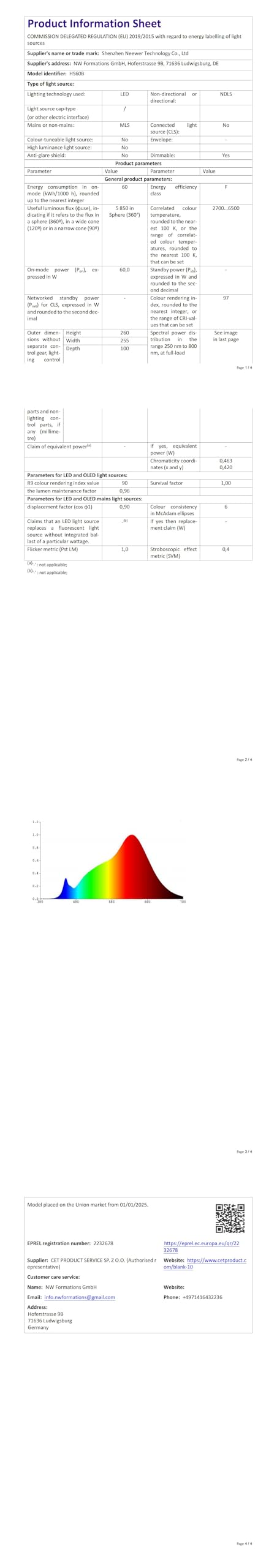 NEEWER CB60 RGB 70W LED Video Light With App Control, Bowens Mount COB Full Color Continuous Output Lighting 18000Lux/1m CCT 2700K-6500K CRI97 17 Scenes For Photography/Studio Video Recording - Modelo CB60 RGB - View #4