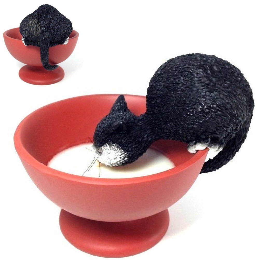 Cat Drinking Ornament by Dubout