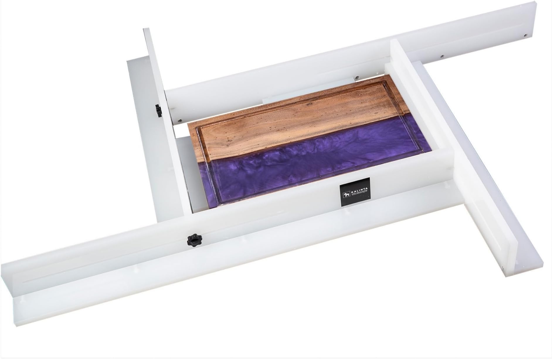 Kalinta Juice Groove Router Jig Adjustable - Woodworking Router Jig for Making Square Recesses of Cutting Board