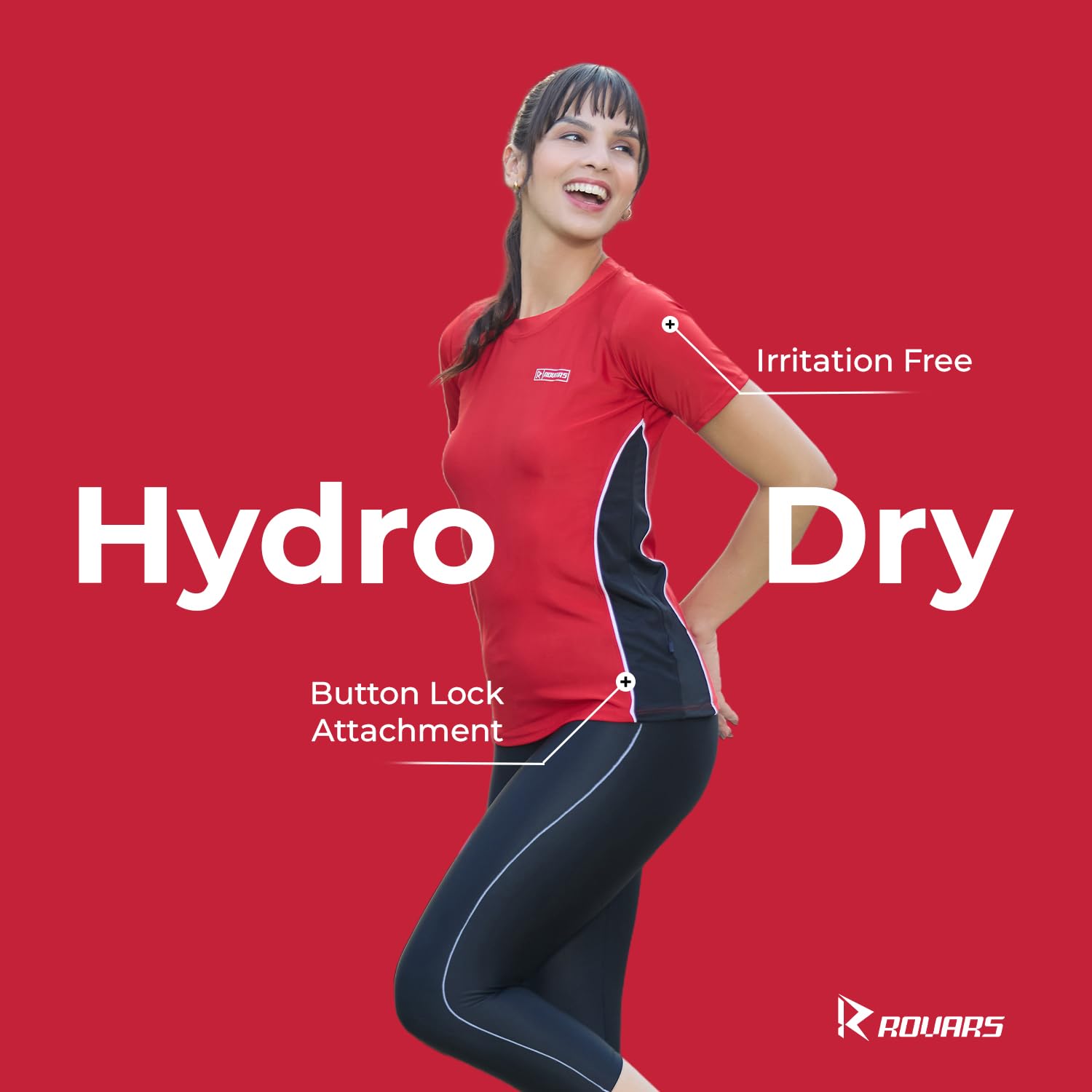 RRovars Women Lycra 2 Piece Swimming Costume (Without Pads) (Red; L) 2