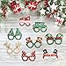 TAZEMAT 12 pcs Gafas Decorativas Navideñas Gafas Divertidas de Dibujos Animados Papá...