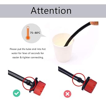 100PCS 1/4 Adjustable Watering Sprinklers for Micro Drip Irrigation System