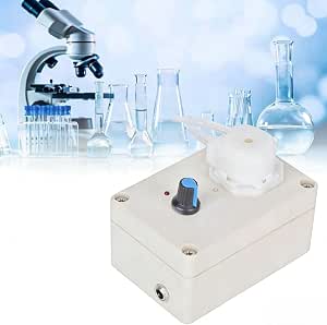 Mini Peristaltic Pump, 50/60Hz Industrial Liquid Dosing Pump with Adjustable Flow, US Plug 110-240V