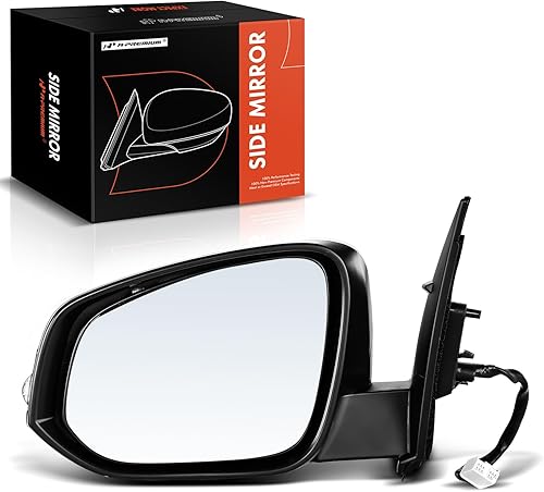A-Premium Espejo eléctrico para puerta del lado del conductor, compatible con Toyota RAV4 2013, 2014, 2015, plegable, manual calentado, con señal de