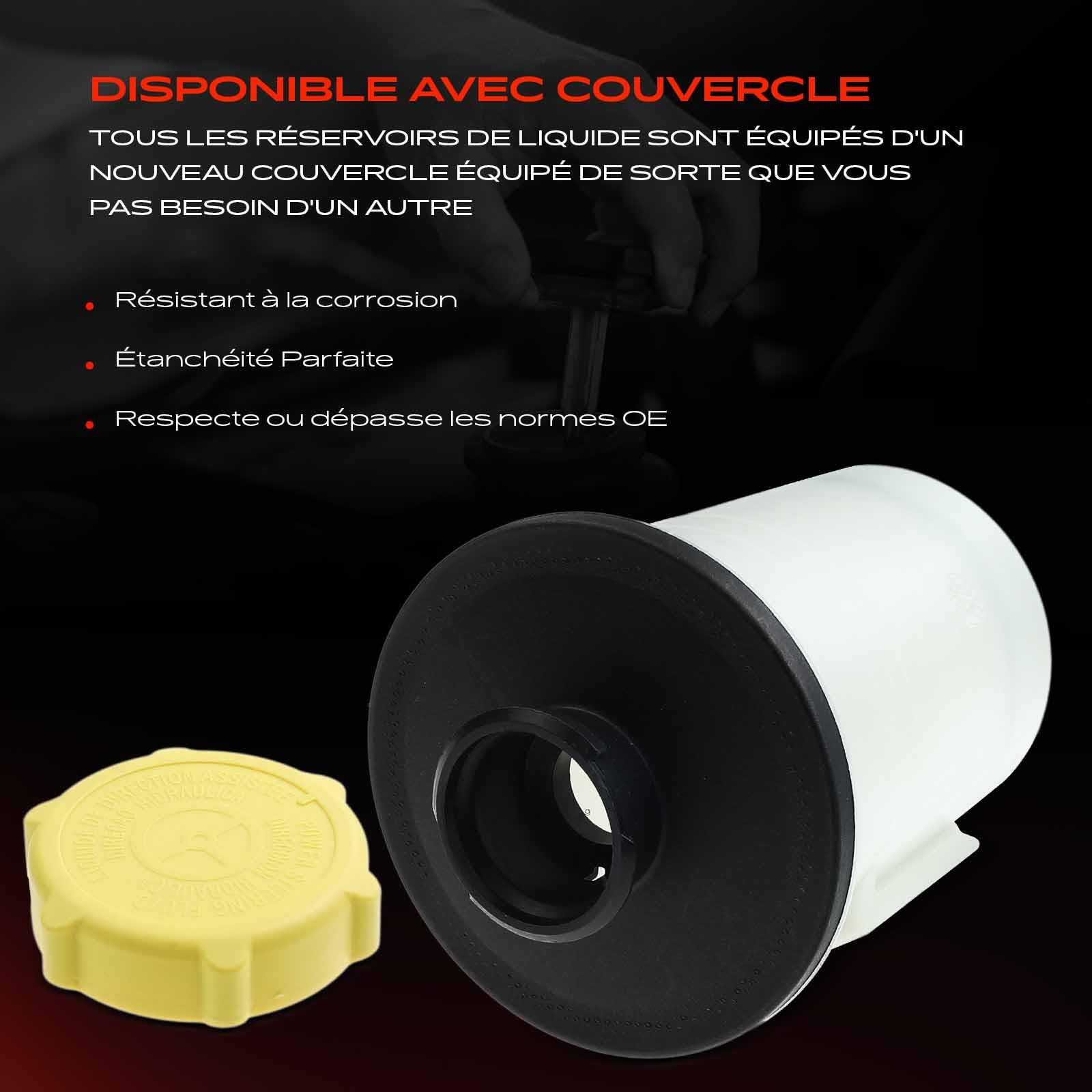 Frankberg Réservoir de Pompe Direction Assistée Compatible avec R.a.n.g.e R.o.v.e.r Sport L320 Discovery IV L319 R.a.n.g.e R.o.v.e.r III L322 Discovery IV Fourgon L319 Remplacer# QFX500060