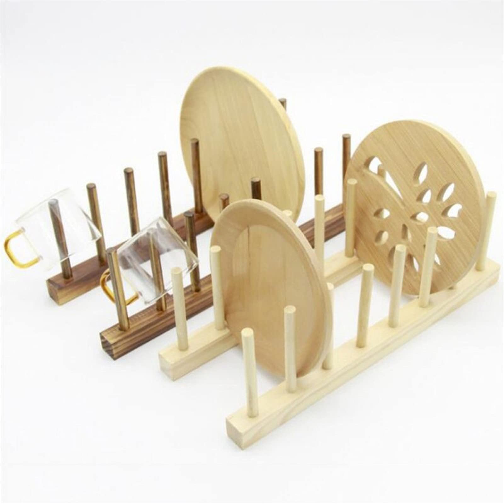 Estante para tapas de ollas, estante para tapas de ollas, organizador multifuncional para tapas de ollas, estante de almacenamiento de cocina para platos/tabla de cortar/plato/taza/tapa de ollas (co