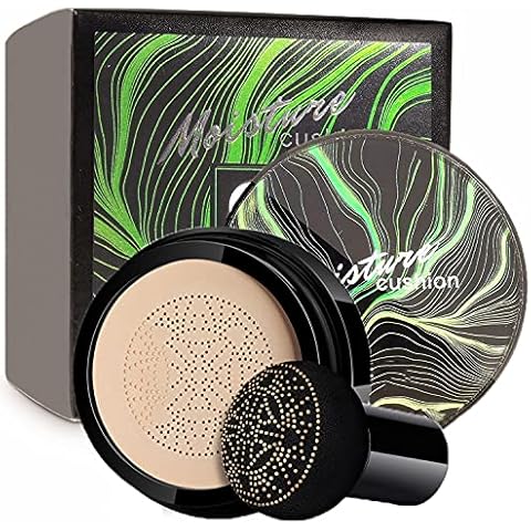 Mushroom Head Air Cushion CC Cream - Mushroom Head Foundation / Long Lasting Nude Matte Concealer, Oil Control/ Moisturizing BB Cream Makeup Cover