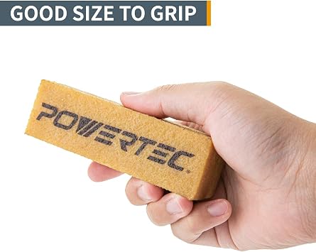 POWERTEC Abrasive Cleaning Sticks 8-1/2 and 4-1/2 Set for Sanding Belts & Discs | Natural Rubber Eraser - Woodworking Shop Tools for Sanding Perfection (72215)
