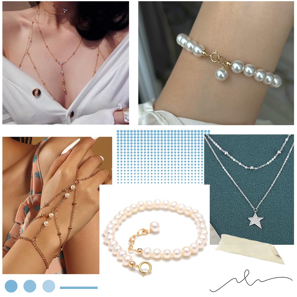 600Pcs Silver Crimp Beads Set - 3.2mm 4mm 5mm Jewelry Making Supplies With Storage Box