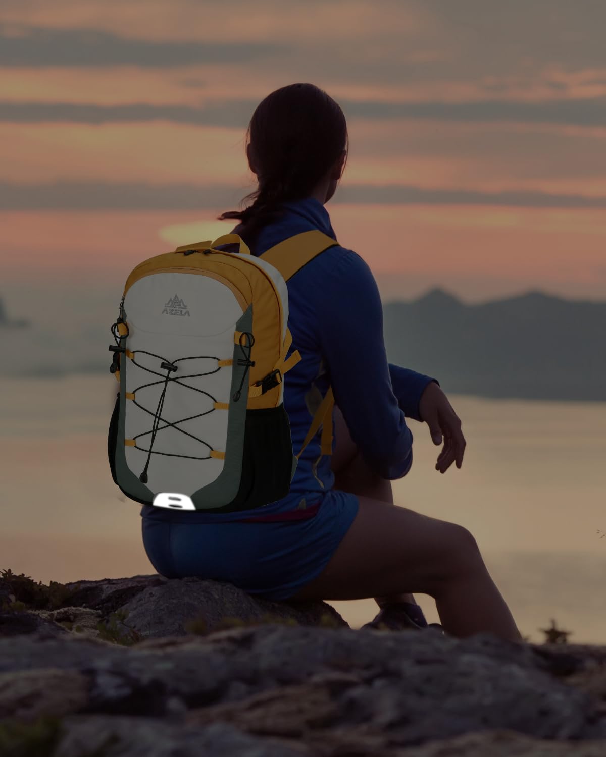 20L Mochilas de Senderismo Pequeña Hombre Mujer, Mochilas de Marcha Cómoda, Mochila Deportiva Reflexivo, Mochila Viaje Impermeable para Montaña Trekking