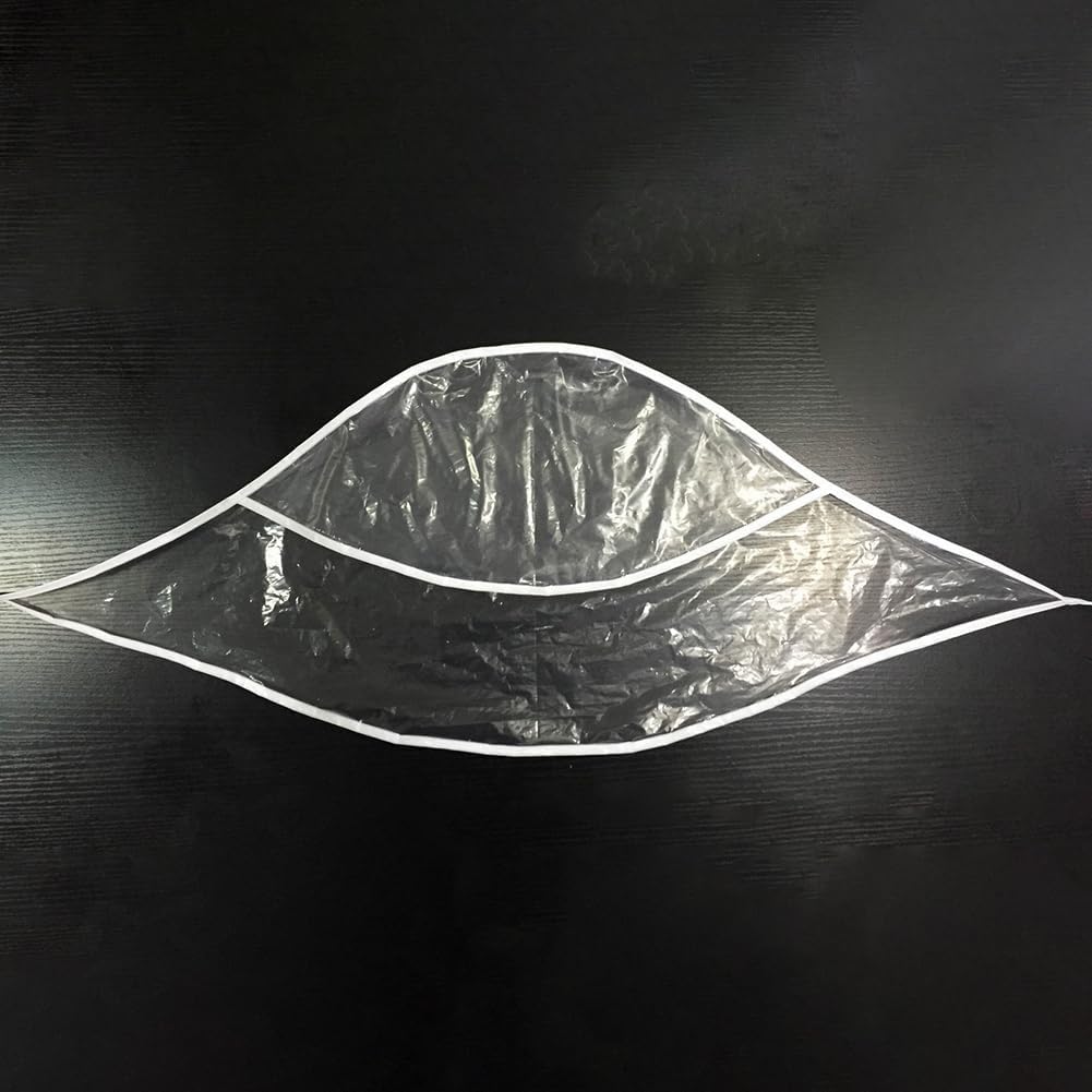 GSHLLO 6 Pcs Clear Plastic Rain Hats Womens Rain Bonnets Waterproof Rain Scarf Caps Hairstyle Protective Hats Transparent Rain Covers with Visor for Men