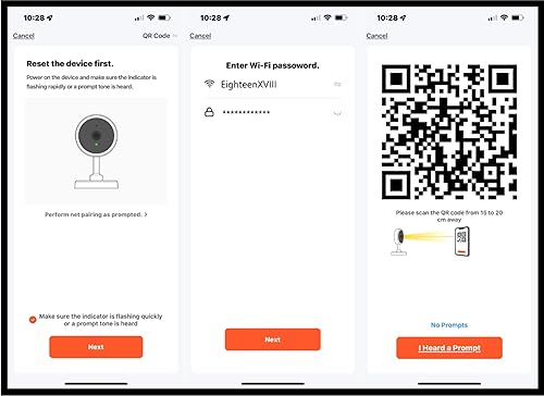 Miniatura 6 de EighteenXVIII Cámara inteligente 1080P Sistema de alarma para el hogar con audio bidireccional - Cámara de seguridad portátil con visión nocturna y