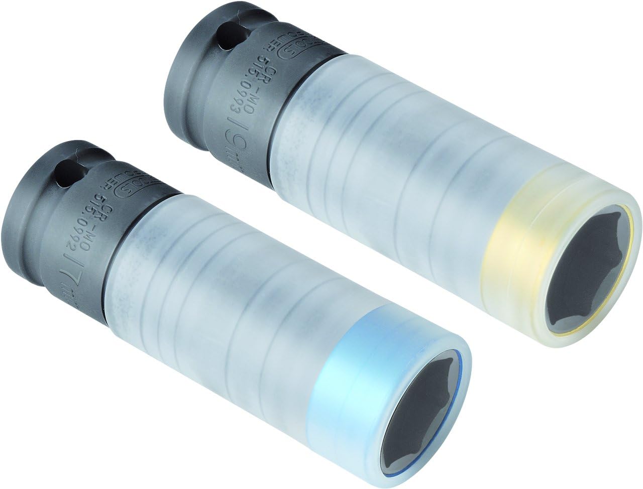 KS Tools Slimpower Aluminium Wheel Impact Socket Set, Farblich Codiert Nach Schlüsselweite, Variety pack
