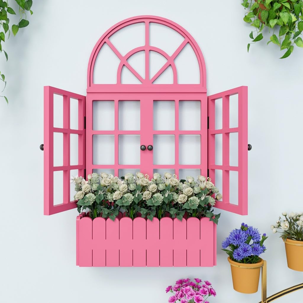 JL Home Decor Venice Vinatge Window Inspired Wooden Wall Decor/Window