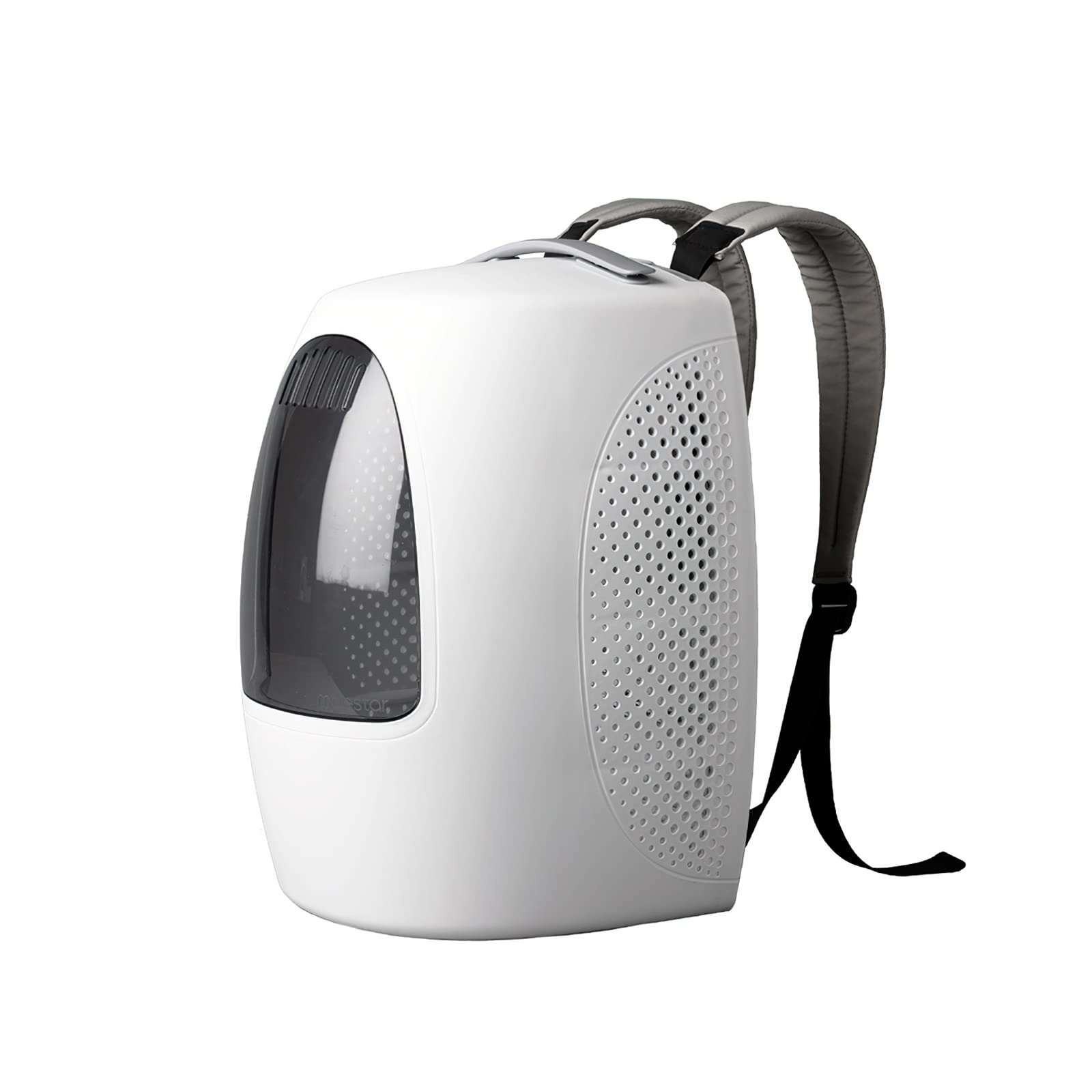 Galatée Zaino Per Gatti, Trasportino Per Zaino Per Animali Da Viaggio Ventilato Con Finestra Trasparente, Trasportino Per Zaino Per Gatti Con Ventola Incorporata, Zaino Da Viaggio Per Cani(Bianco)