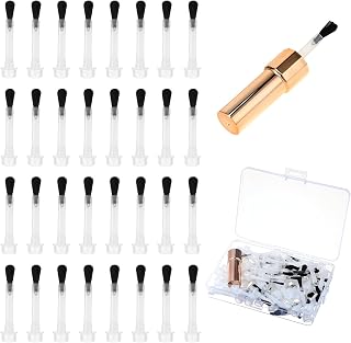 Disposable Nail Polish Brushes, 67 Pcs Nail Polish Brush Replacement Mini Soft Bristles Dip Powder Liquid Replacement Brush with Handle for Home DIY Nail Art Salon