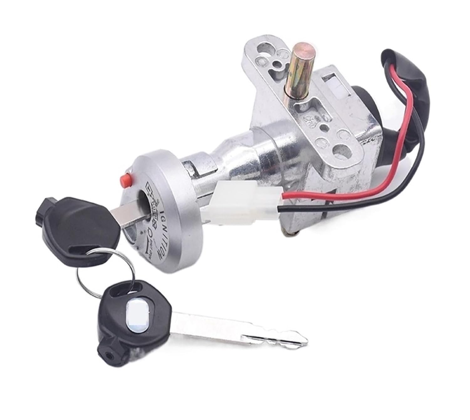 BEUTEE Motorcycle Modified Universal Start Ignition Switch Electric Door Lock Key Switch Compatible with (Color : Anti-Theft 2 PIN, Size : 7)