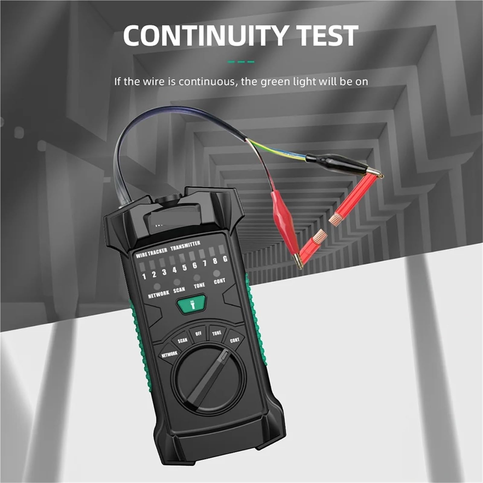 Lokalizator kabli cyfrowych o regulowanej czułości, lokalizator przewodów sieciowych do wykrywania RJ45 RJ11 POE, test ciągłości - Omni-Check