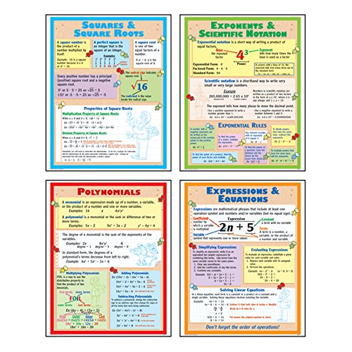 Algrebra Teaching Poster Set