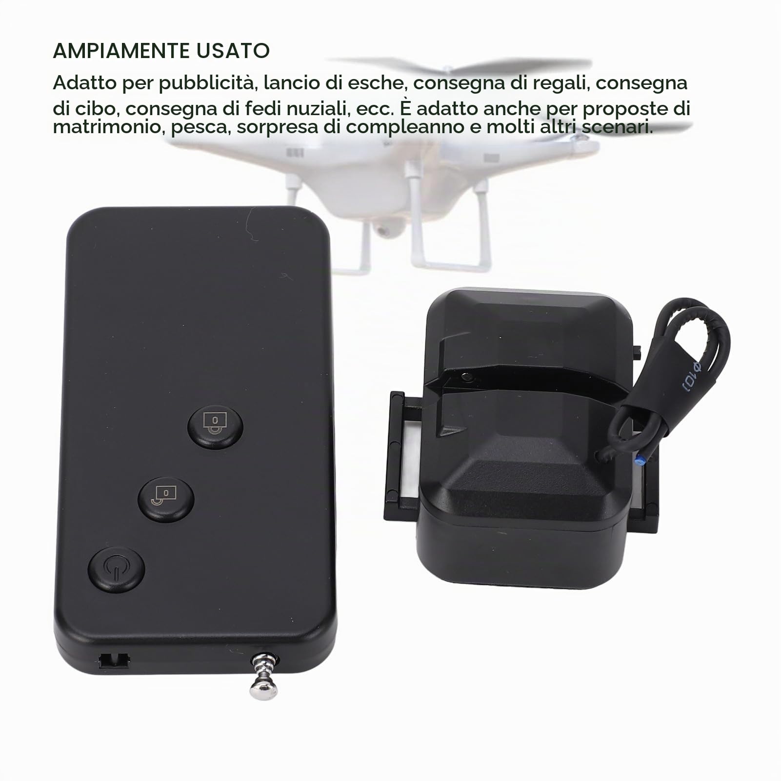VGEBY Lanciatore Droni, Telecomandato Sicuro Rilascio Airdrop per Fotografia Aerea Consegne Emergenze