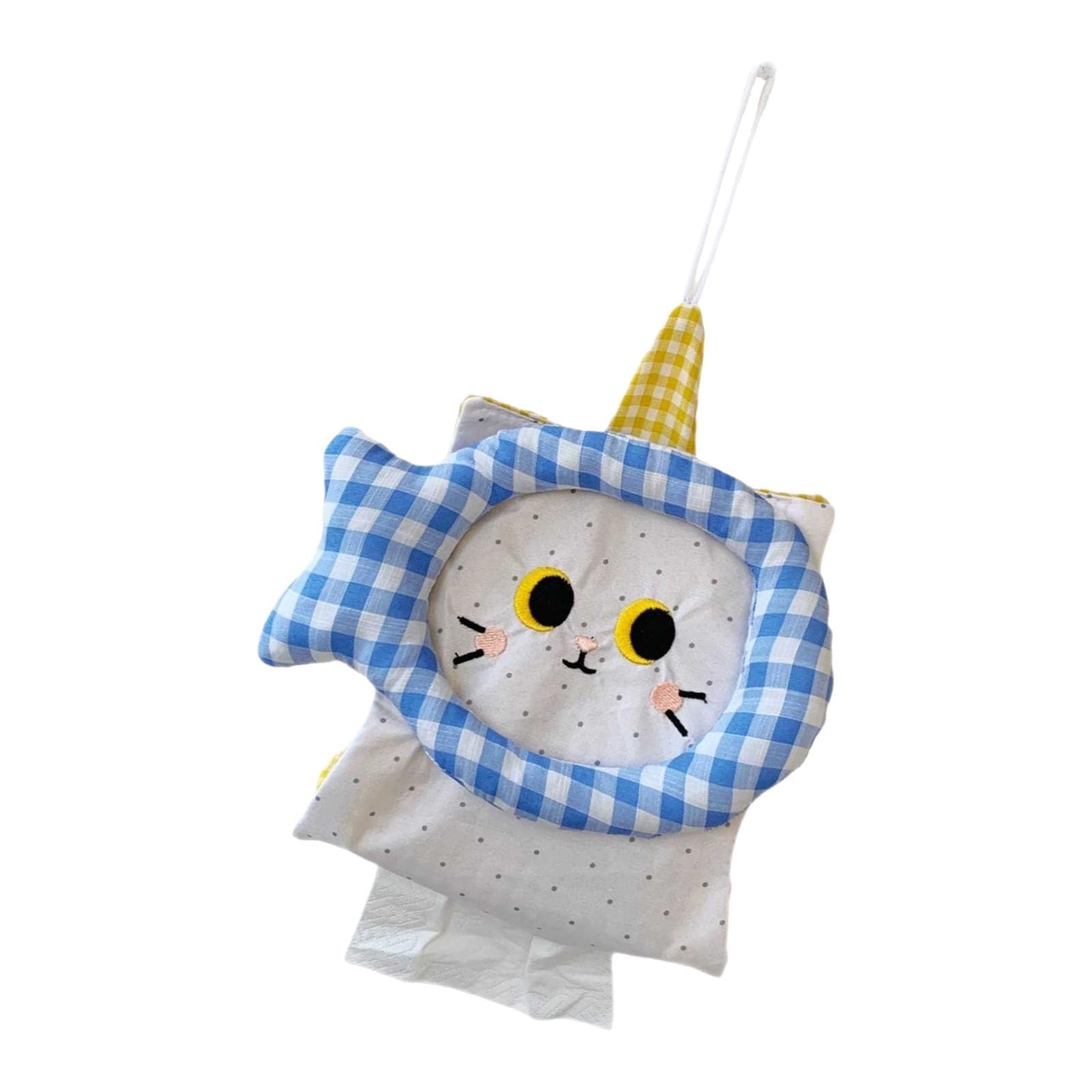 Tsophreniq Lovely Cats Pattern Hanging Cloth Tissue Pouches Multipurpose Storage for Wet Housewarming Puss Lovers