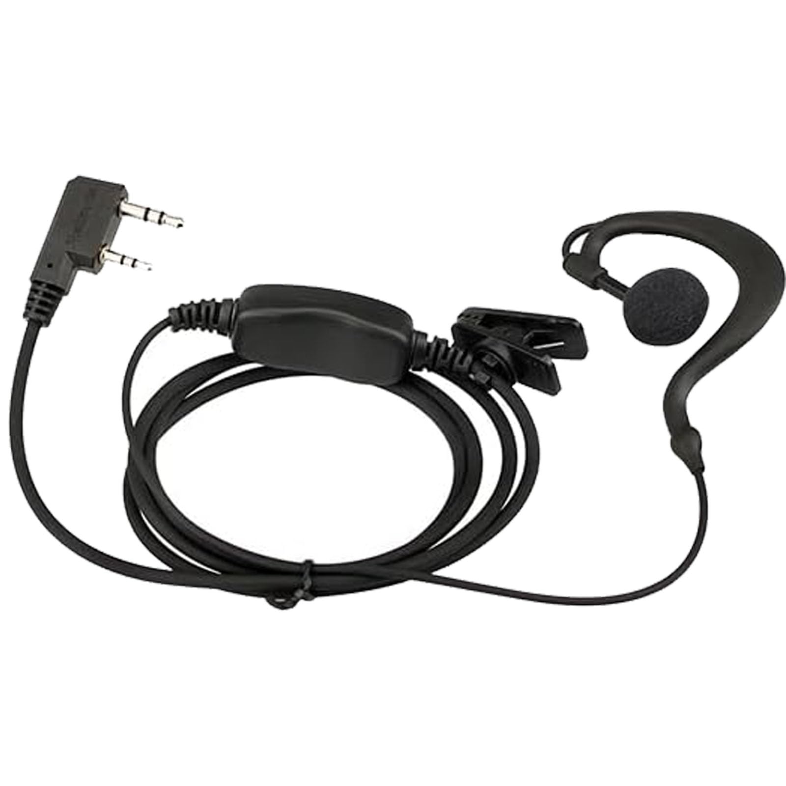Retevis Estuche de 10 auriculares de radio bidireccional con micrófono de un solo cable para RT22 RT21 RT68 RT68H H777 H777H RT86A RT86S, compatible con Pxton Baofeng BF-888S BF-T26 Kenwood Walkie