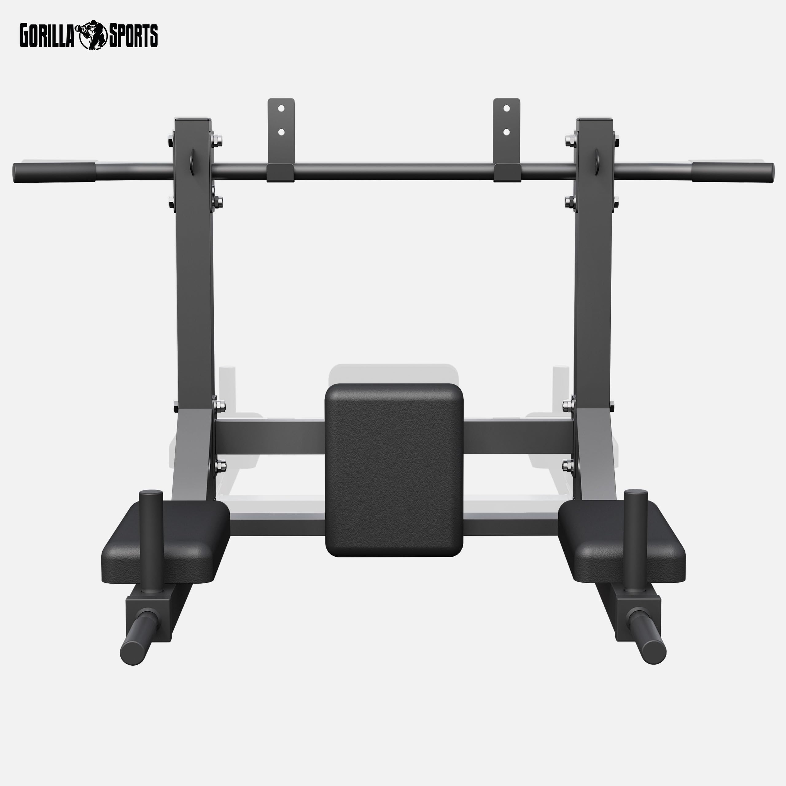 GORILLA SPORTS® Barra per Trazioni - 4in1, Multifunzione, Max 300 kg - Sbarra per Trazioni a Muro, Pull up Bar, Asta, Barra Fitness, Attrezzo per Trazioni in Casa, Muscle up Bar, Pullup, Palestra