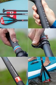 SUP red paddle カーボンパドル Red Paddle Co Hybrid Tough Adjustable SUP Paddle – Red
