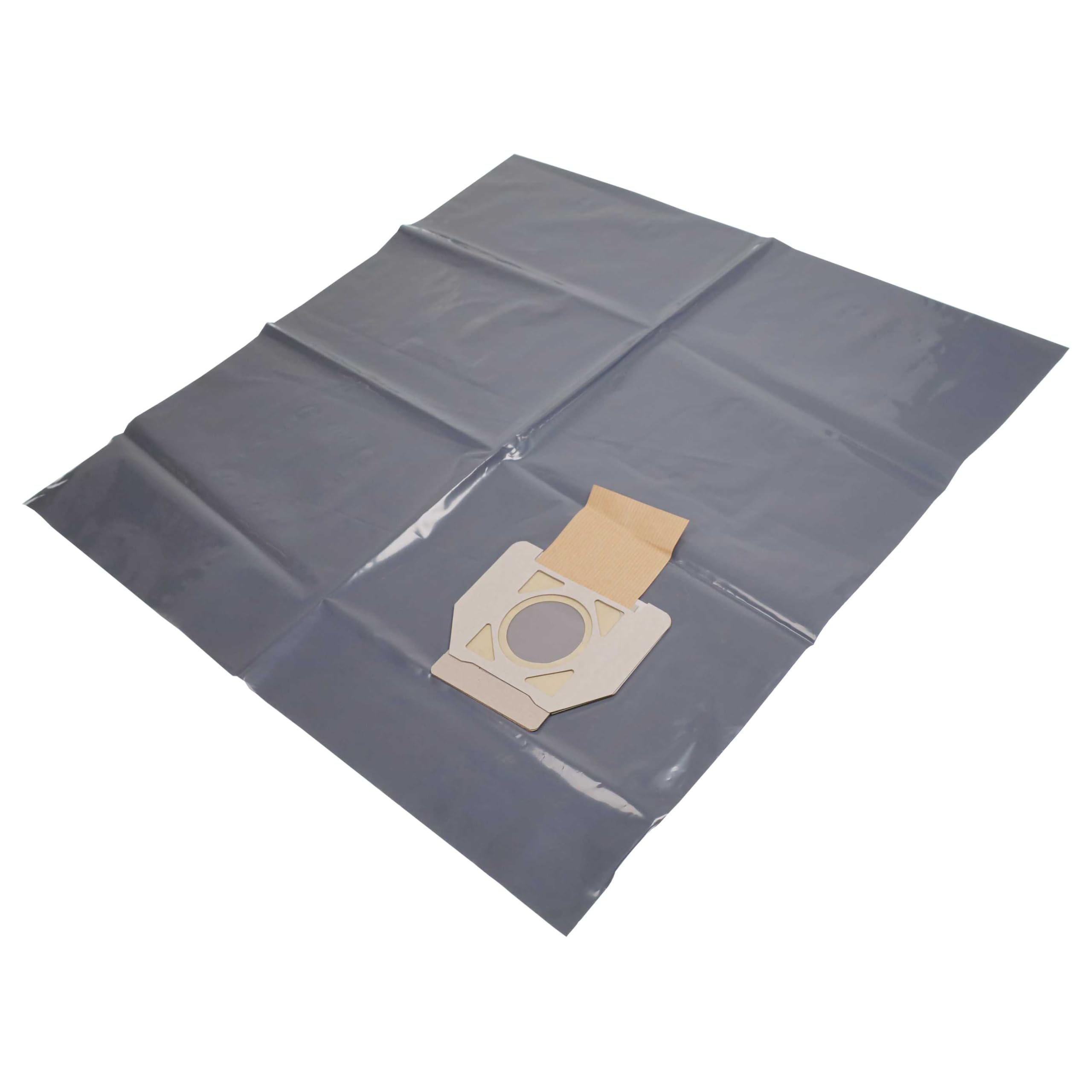 vhbw 20x Entsorgungsbeutel kompatibel mit Nilfisk Attix 40 Staubsauger | 33,5cm x 19,6cm Grau