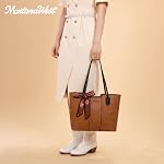 Montana West Tote Bags for Women Medium Top Handle Handbags with Scarf