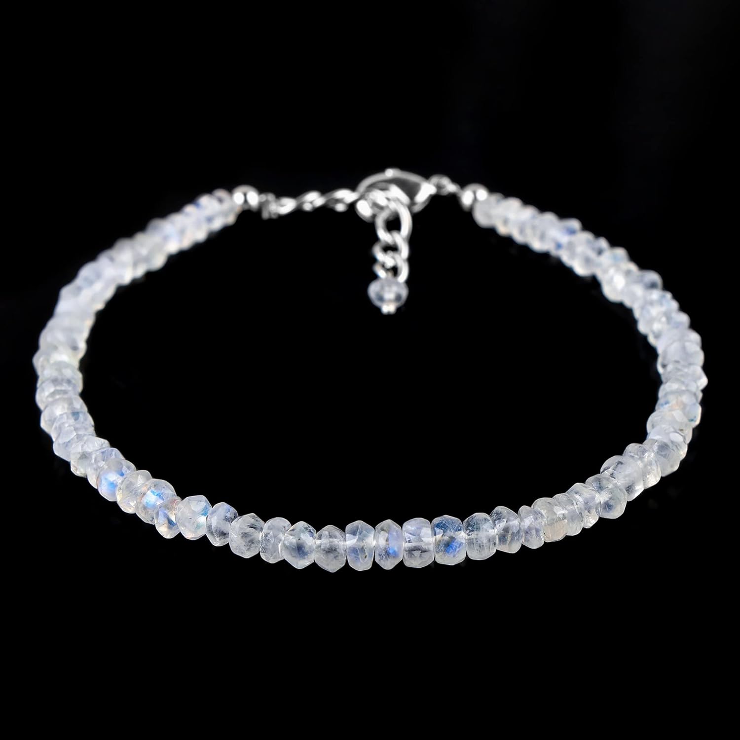 Gempires Natural Lightweight Gemstone Beaded Bracelet Handmade Crystal Jewelry Hypoallergenic 8 Inch Gold Plated Simple Dainty Jewelry For Women