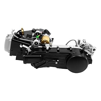 150CC Engine 4 Stroke GY6 Engine Motor Complete Kit, ATV Moped Motor Complete Engine Set, with Single Cylinder 11" Long Box Engine Size Scooters Gas Motor Engine with CVT Auto Clutch