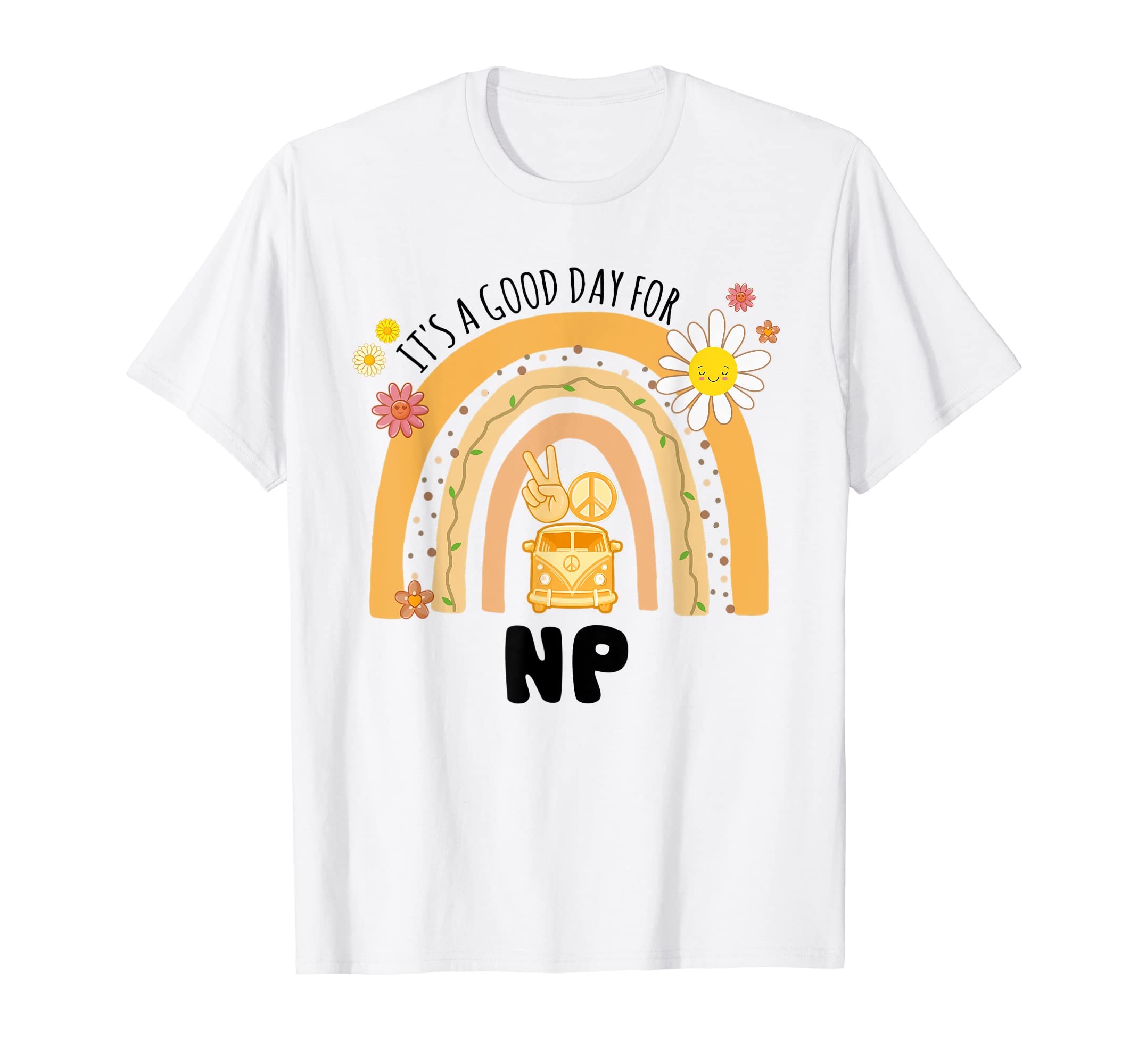 Rainbow Groovy Peace NP Vintage T-Shirt