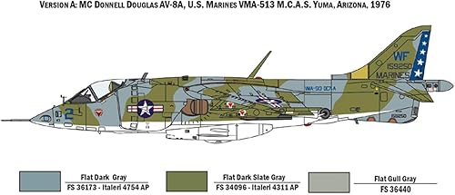 Miniatura 3 de Italeri ITA1410 AV-8A Harrier - Maqueta de construcción (escala 172)