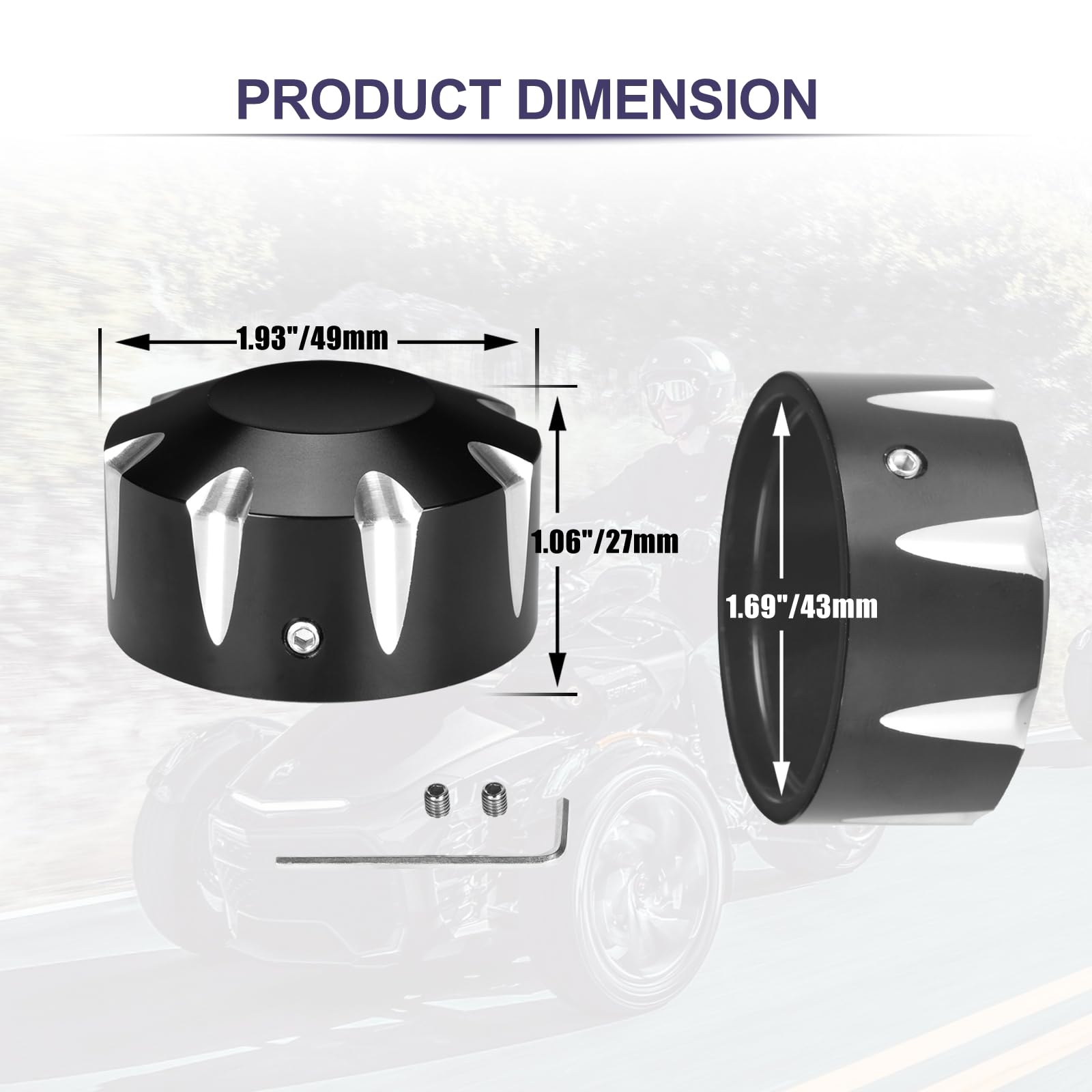Kenji_ea　ヘッドキャップ+カバー+アクスル　3点セット Amazon | Hutexico フロントアクスルカバー ナット Can Am Spyder