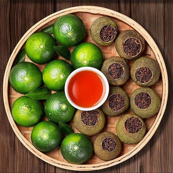 Amazon | 小青柑 5個入り プーアル茶 プーアール茶 普〓茶 陳皮 中国茶