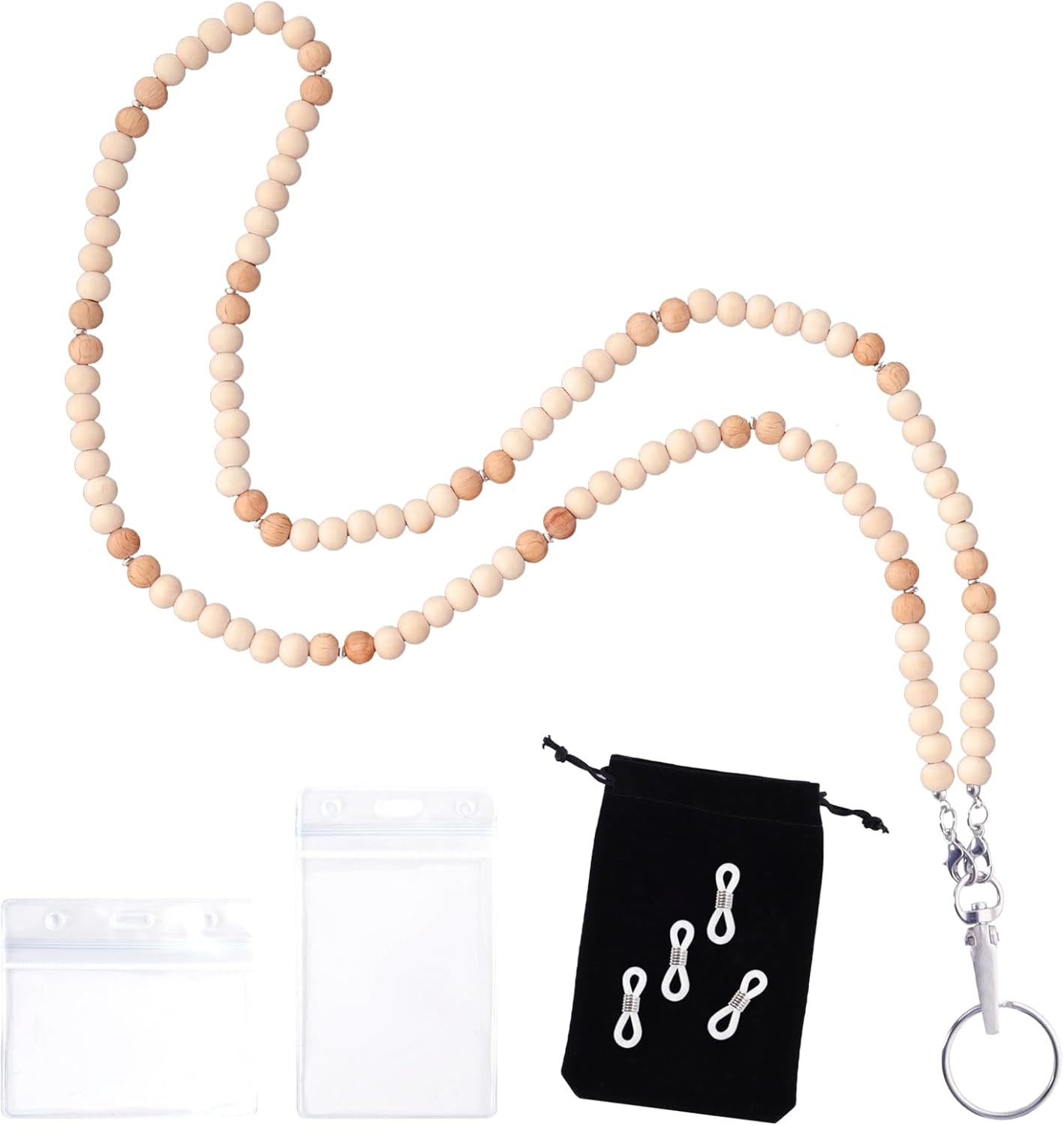 Savgkoyt Teacher Lanyards with 2 ID Badges Holders for