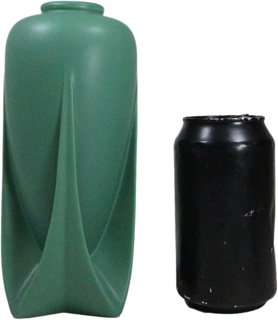 Ebros Gift Teco Art Pottery Contemporary Smooth Micro-crystalline Matte Glaze Vase Reproduction As Mantelpiece Shelf Table Decorative Accent Sculpture (Rocket - Green)