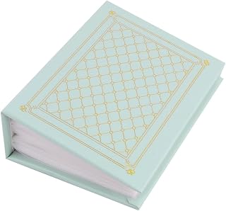 Faux Leather Outer Case Wedding Gift Book Style 100 Pockets Photo Album Pale Green (id: 59f fd7 92d 984 51e
