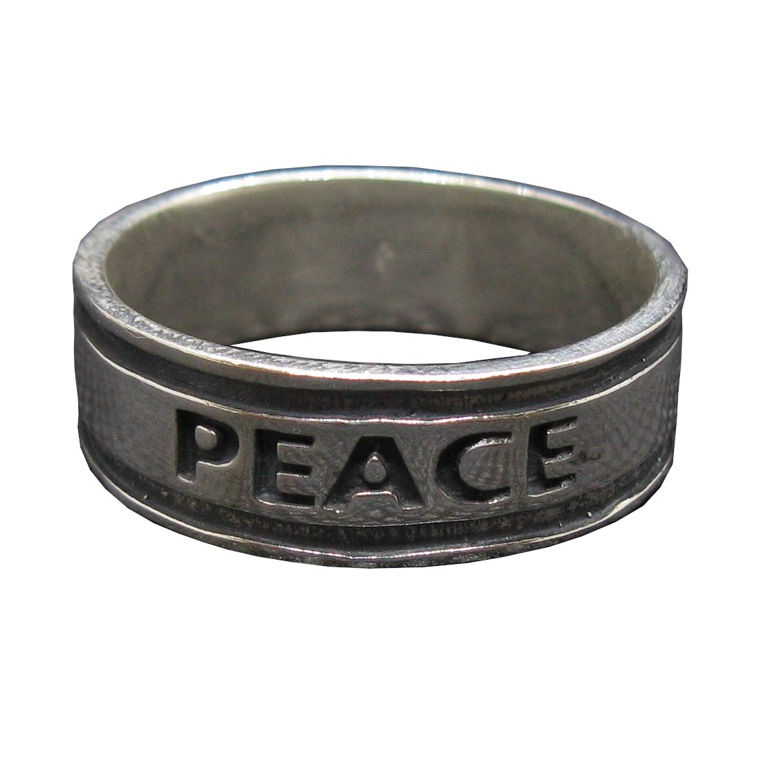 Anillo Plata De Ley Sólido 925 Peace R002008 Empress