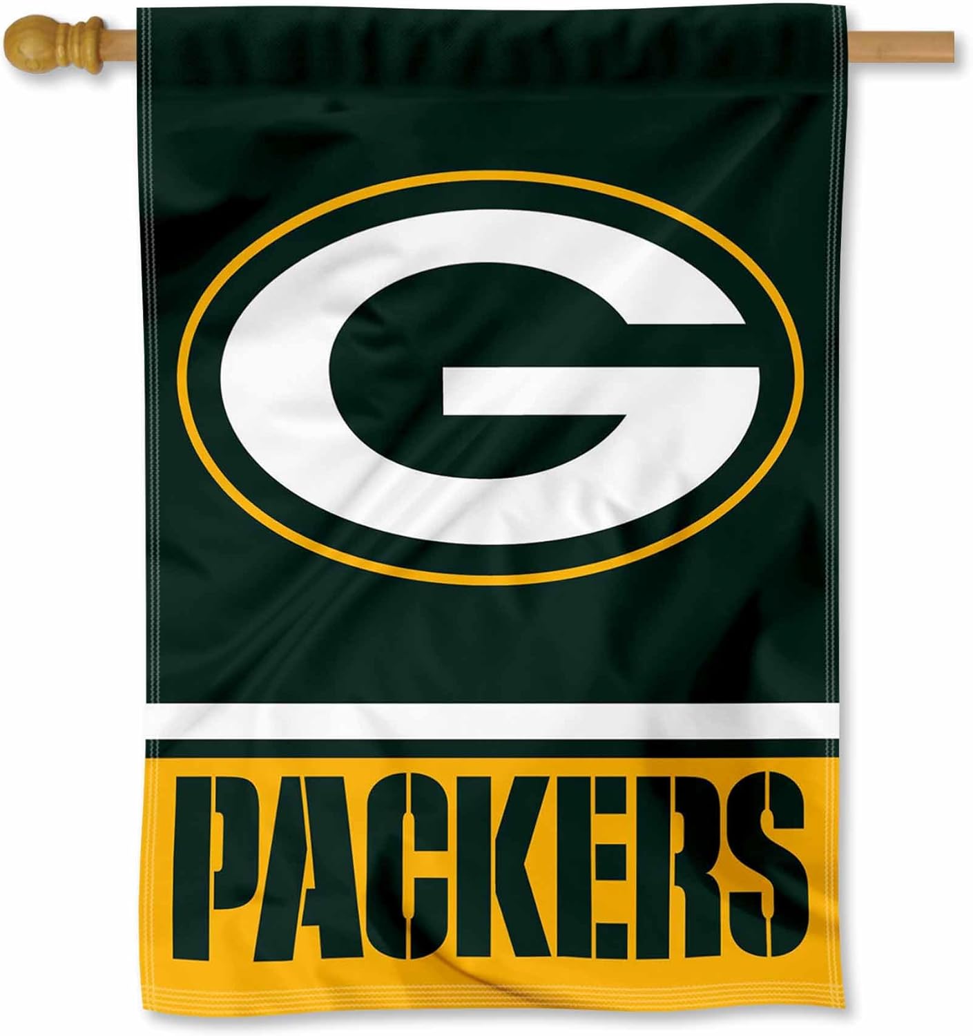Green Bay Packers Two Sided House Flag