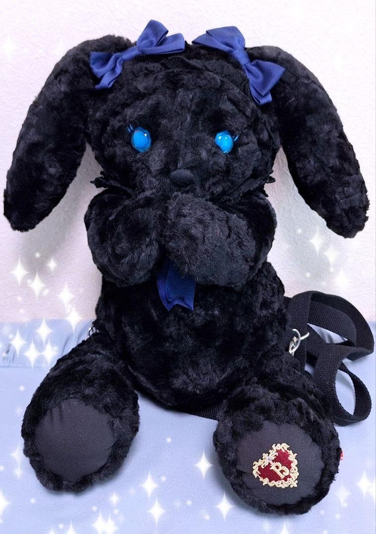 Amazon.co.jp: うさくみゃ ちゃん リュック 黒×紺 大 BABY ロリィタ 