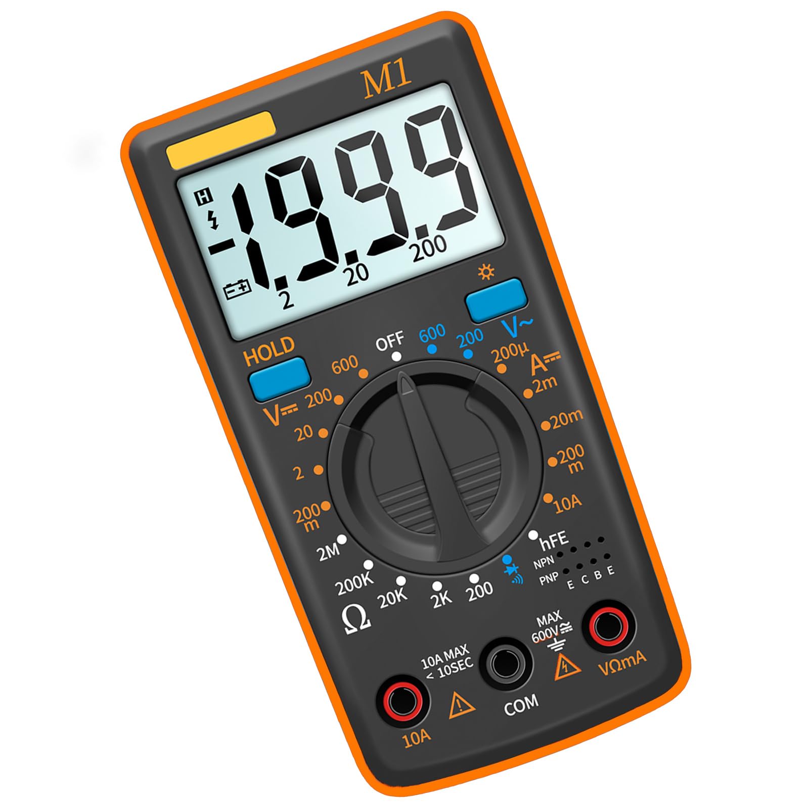 Tsophreniq A Multimeter Measuring Tool With Dat Hold Function For Electricians, Students, Projects Household Electrical Maintenance Compacts