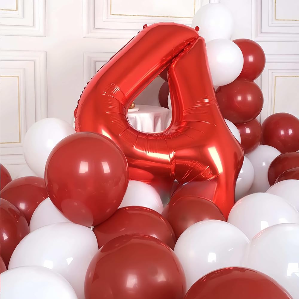 Foil Globo Número 5 Azul 40" (101cm), Inflable Helio o aire, Gigante Numeros 0-9, 10-19, 20-29, 30-100, Grande Globos Decoración para La Boda Aniversario y Cumpleaños Fiestas — view 645