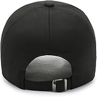 Vista 7 de talajee Gorra de béisbol de algodón para hombre y mujer, ajustable, para papá, color negro, para golf, de perfil bajo