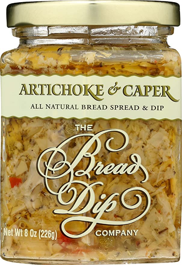 Miniatura 3 de Dip de alcachofa y alcaparras de The Bread Dip Company - Tarro de 8 onzas (paquete de 2) con cuchara de degustación  Set de regalo gourmet de Dip